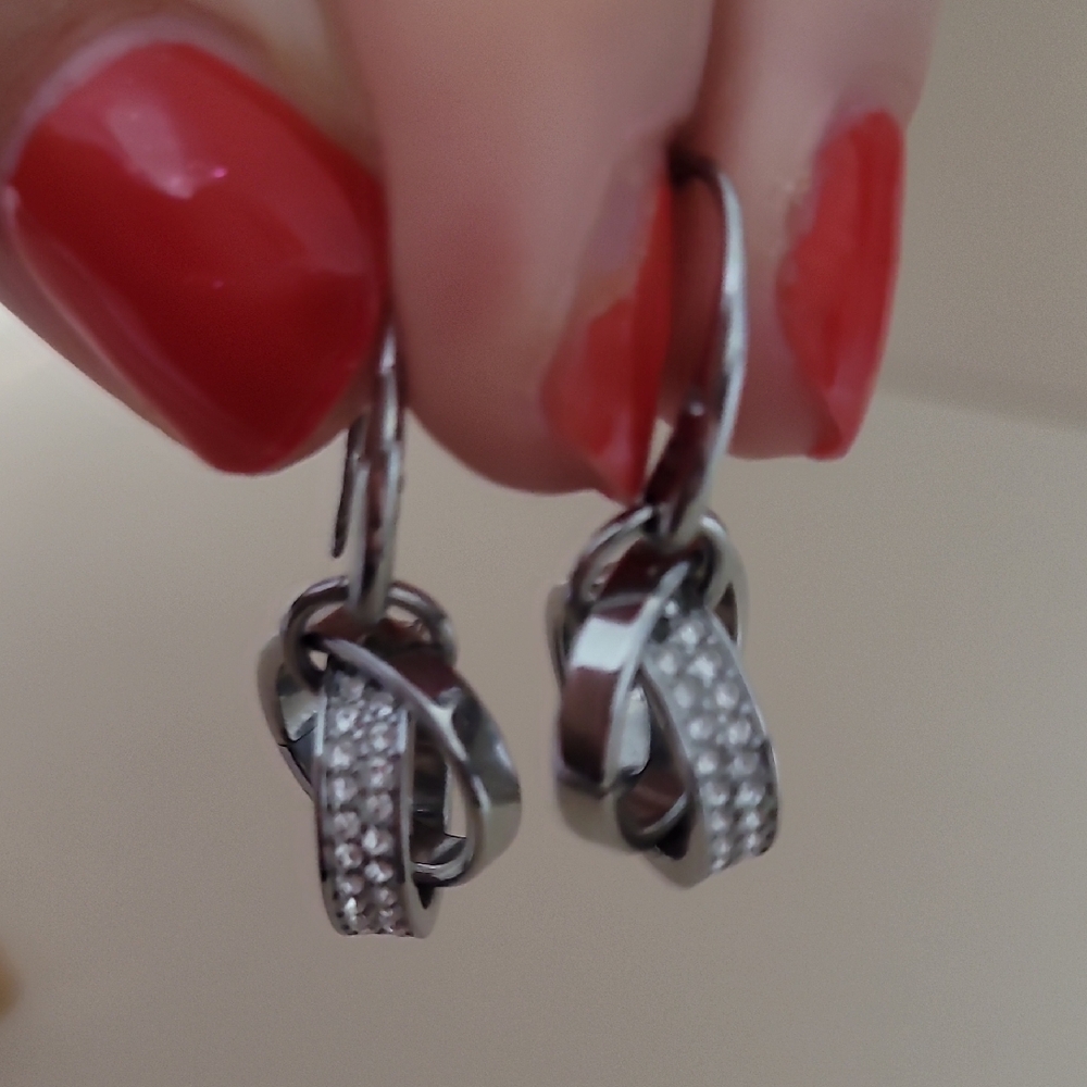 Michael Kors  Silver Knot Earrings